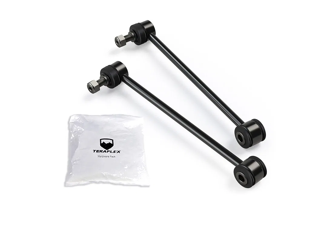 1764300 – TERAFLEX Stabilizer Bar Link Kit, 11-1/2 Inch Length Black Bushing Set Of 2
